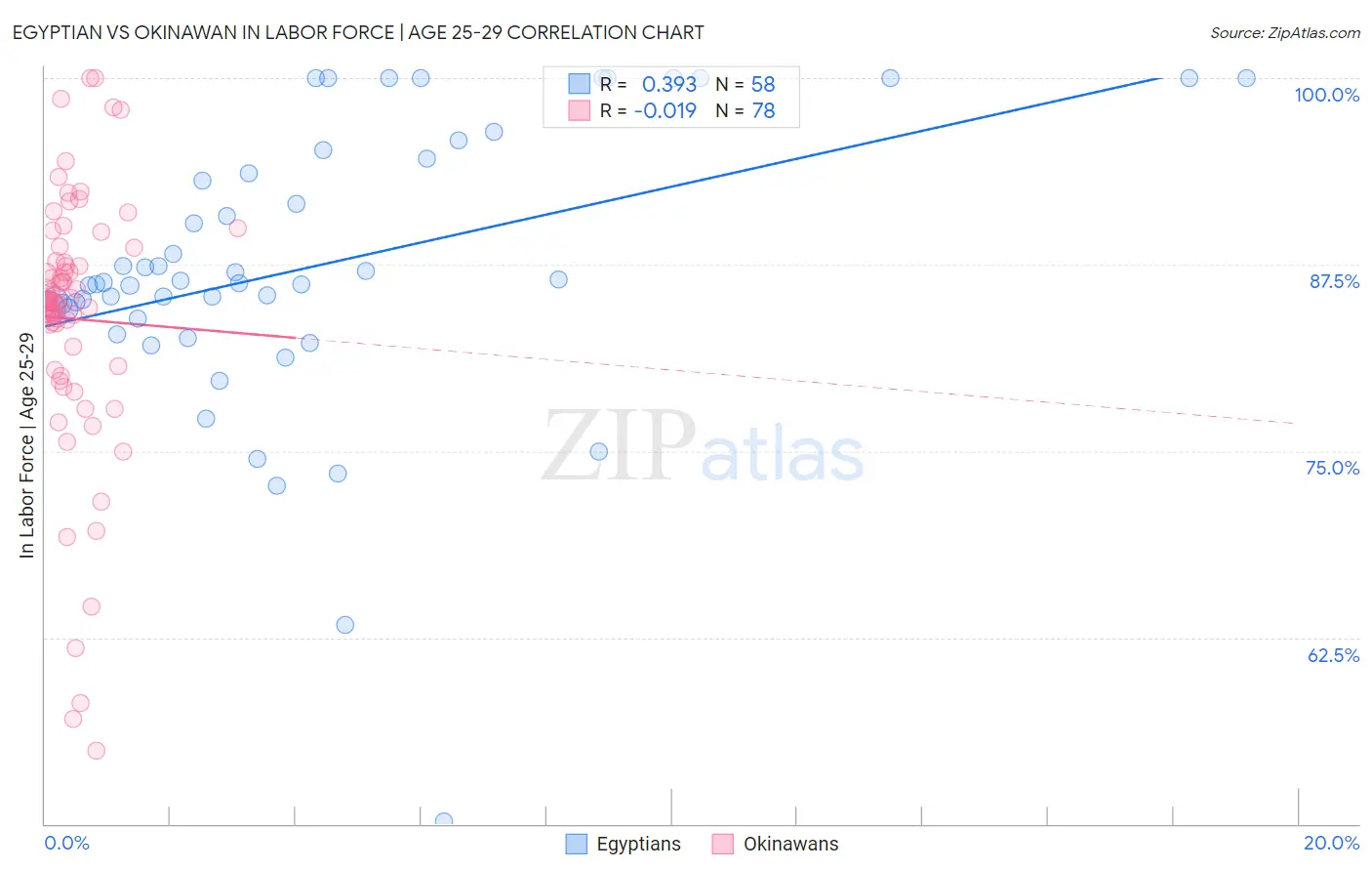 Egyptian vs Okinawan In Labor Force | Age 25-29