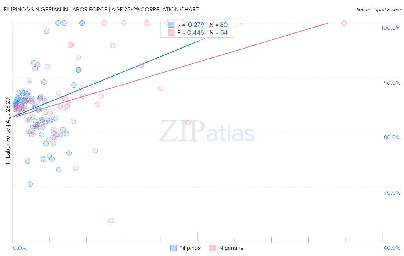 Filipino vs Nigerian In Labor Force | Age 25-29
