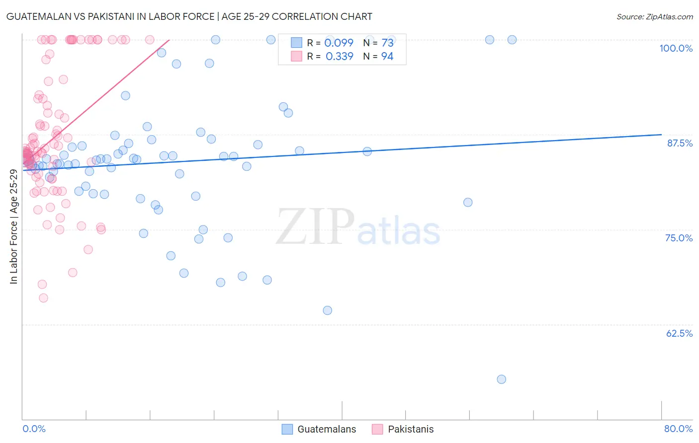 Guatemalan vs Pakistani In Labor Force | Age 25-29
