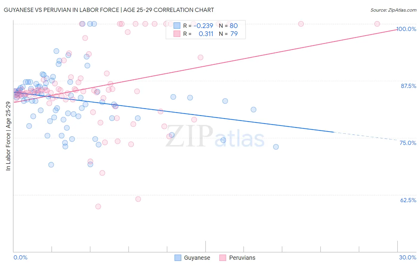 Guyanese vs Peruvian In Labor Force | Age 25-29