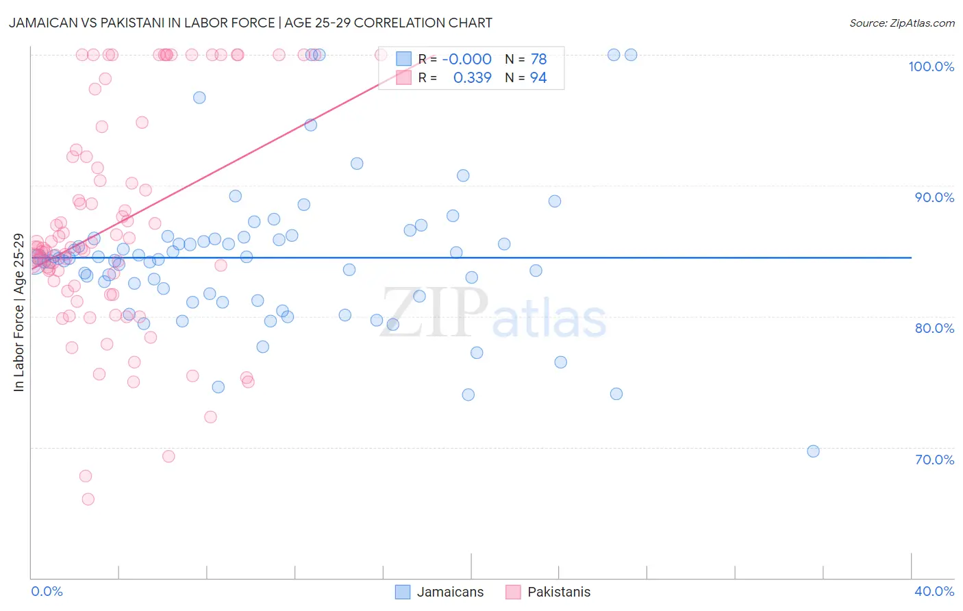 Jamaican vs Pakistani In Labor Force | Age 25-29