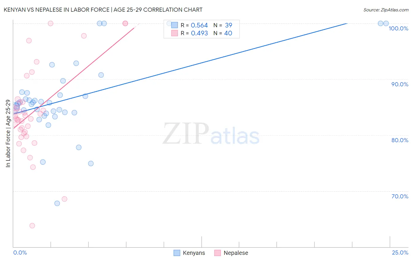 Kenyan vs Nepalese In Labor Force | Age 25-29