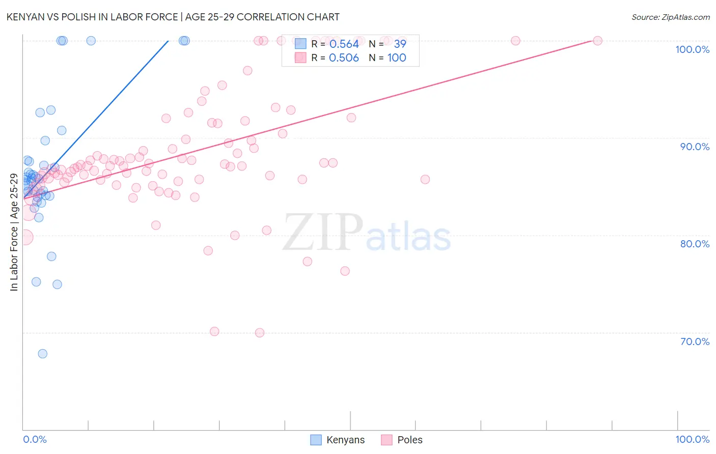 Kenyan vs Polish In Labor Force | Age 25-29