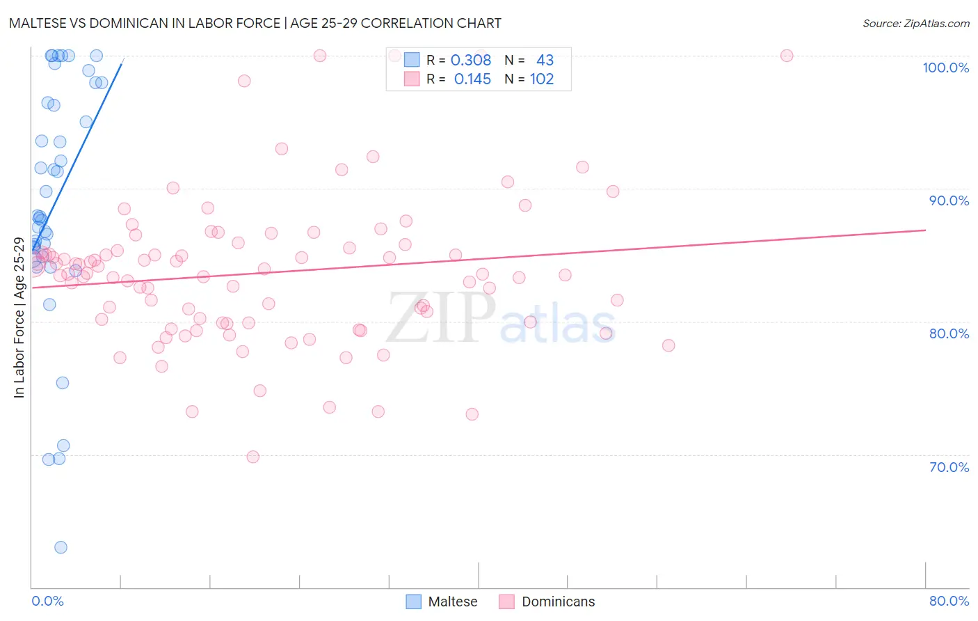 Maltese vs Dominican In Labor Force | Age 25-29