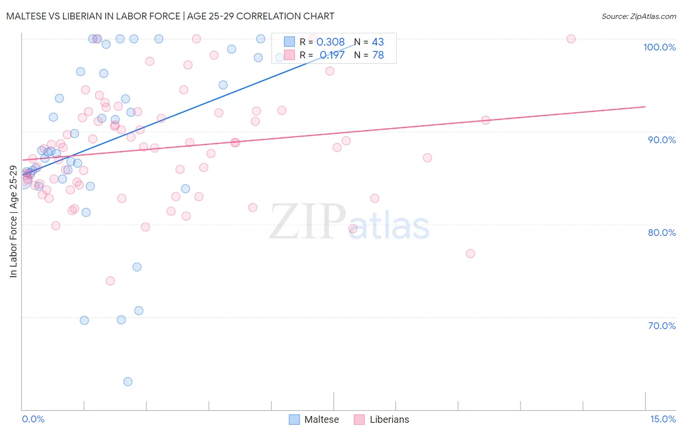 Maltese vs Liberian In Labor Force | Age 25-29
