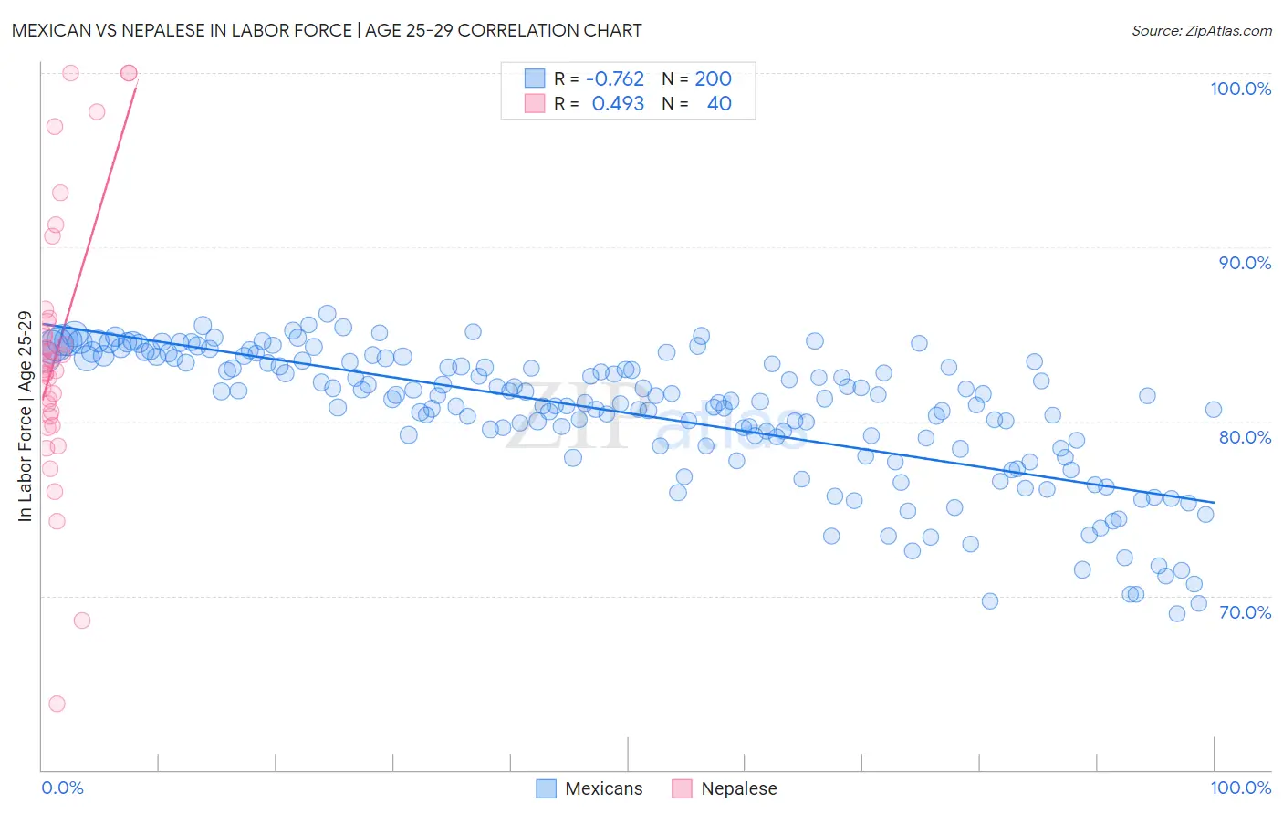Mexican vs Nepalese In Labor Force | Age 25-29