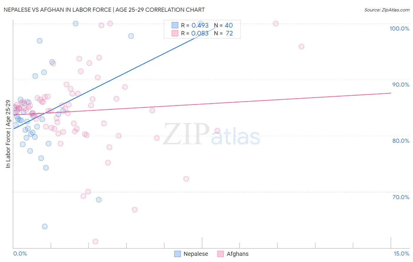 Nepalese vs Afghan In Labor Force | Age 25-29
