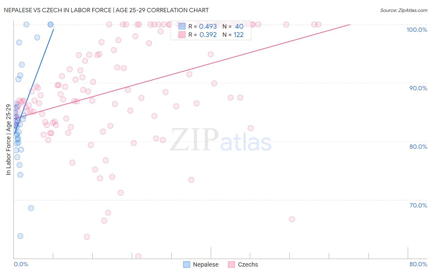 Nepalese vs Czech In Labor Force | Age 25-29