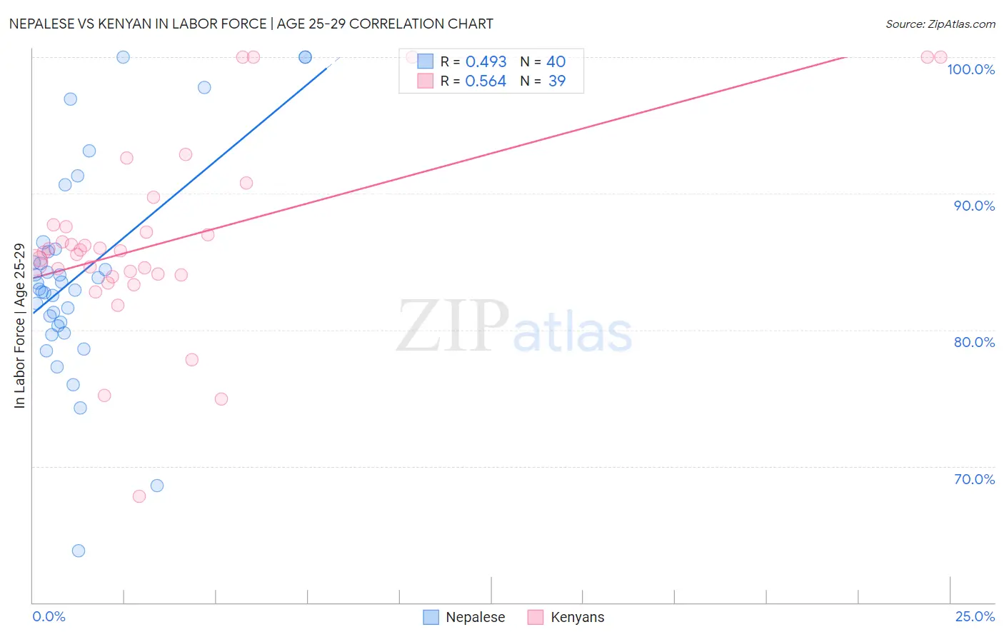 Nepalese vs Kenyan In Labor Force | Age 25-29