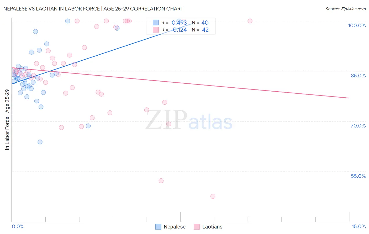 Nepalese vs Laotian In Labor Force | Age 25-29