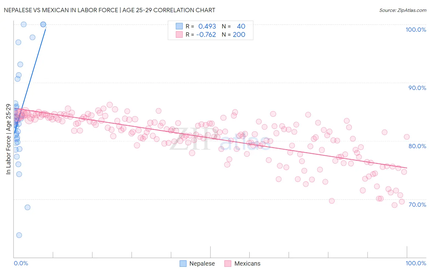 Nepalese vs Mexican In Labor Force | Age 25-29