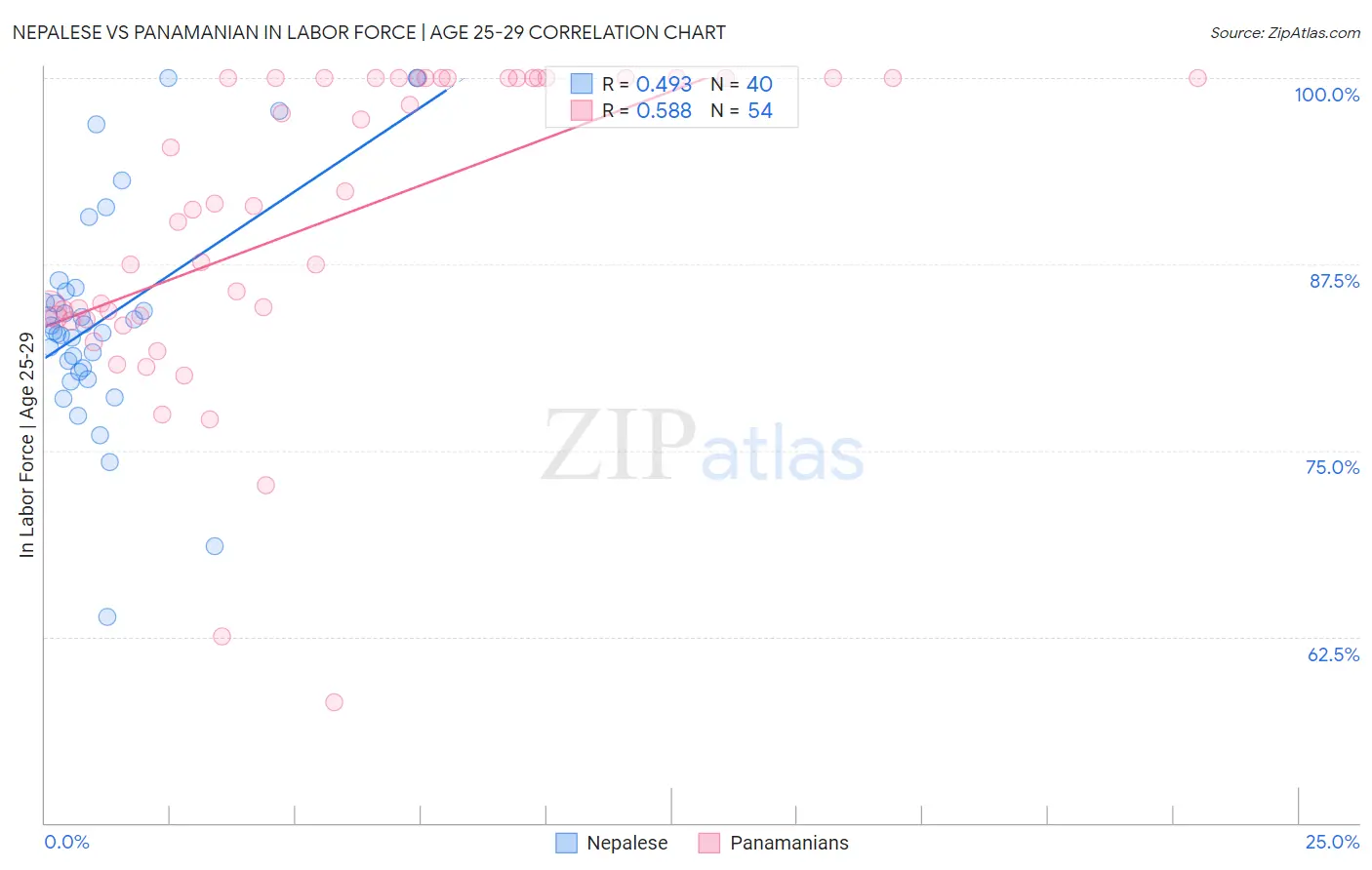 Nepalese vs Panamanian In Labor Force | Age 25-29