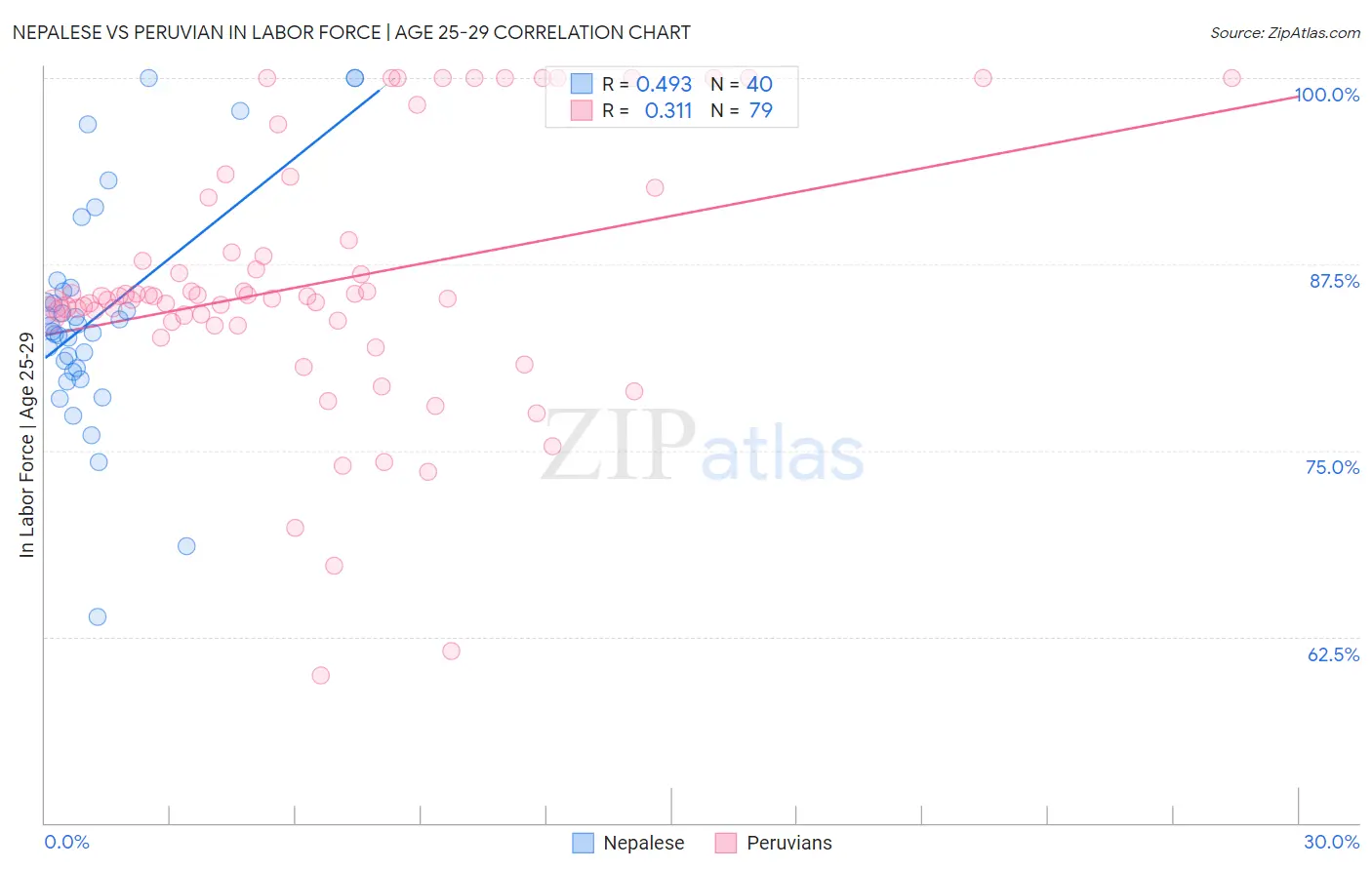 Nepalese vs Peruvian In Labor Force | Age 25-29
