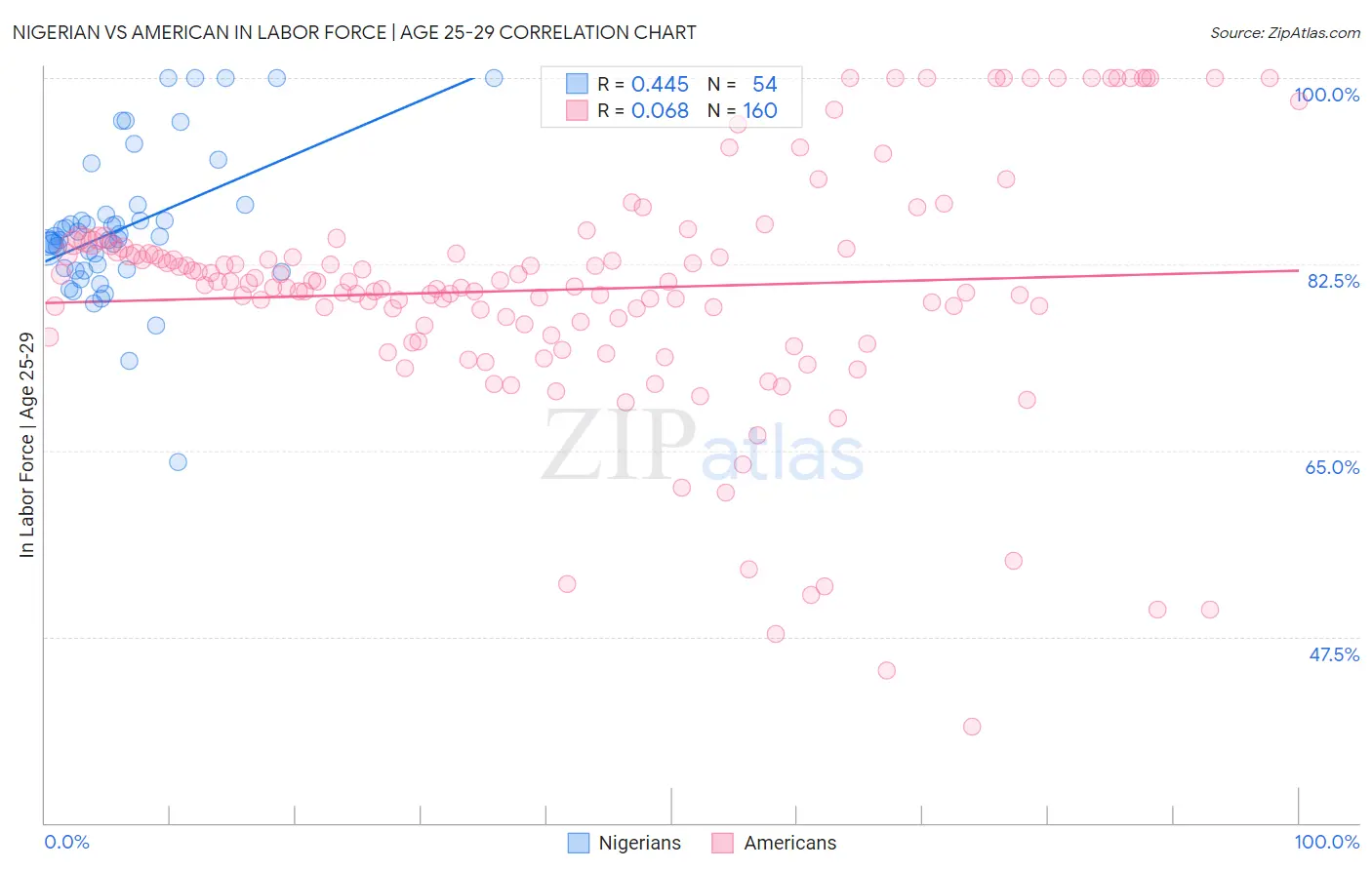 Nigerian vs American In Labor Force | Age 25-29