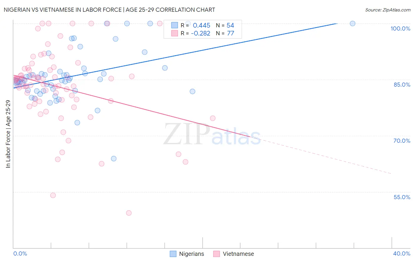 Nigerian vs Vietnamese In Labor Force | Age 25-29