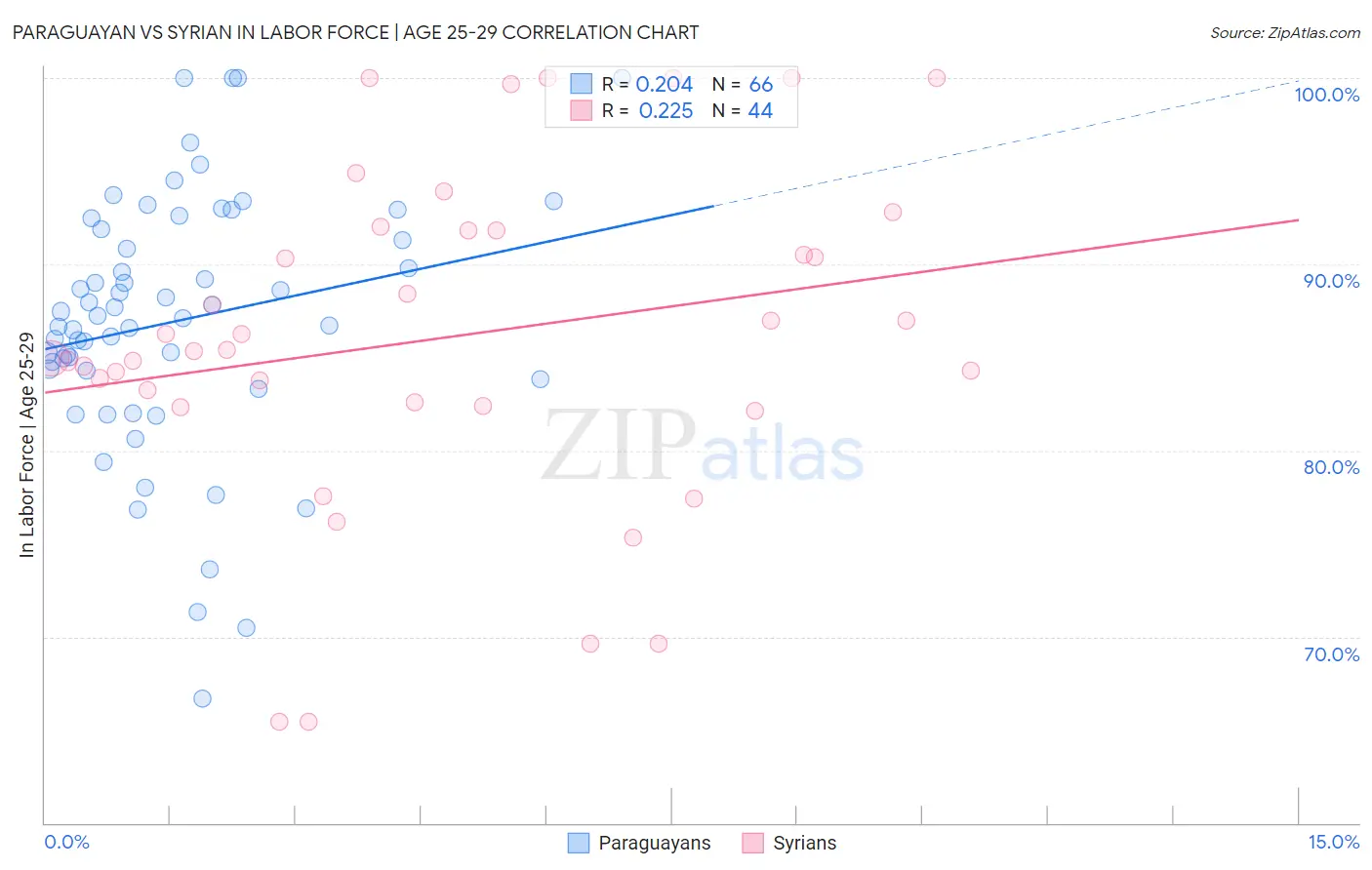 Paraguayan vs Syrian In Labor Force | Age 25-29
