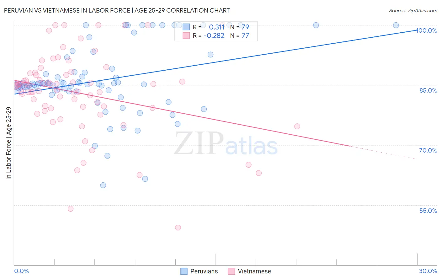 Peruvian vs Vietnamese In Labor Force | Age 25-29