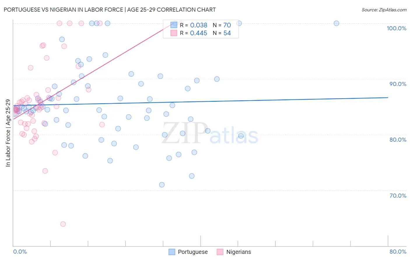 Portuguese vs Nigerian In Labor Force | Age 25-29