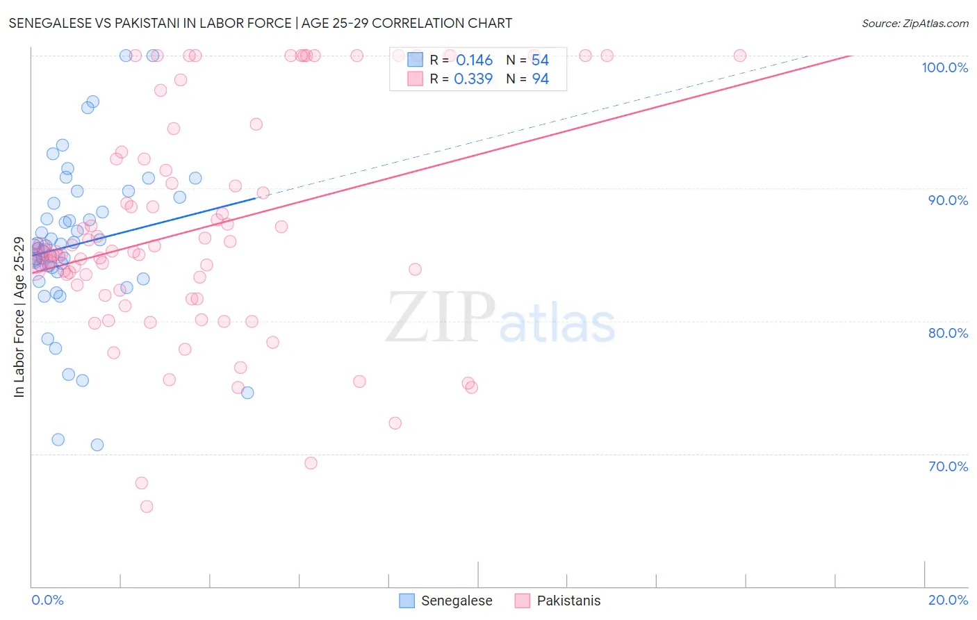 Senegalese vs Pakistani In Labor Force | Age 25-29