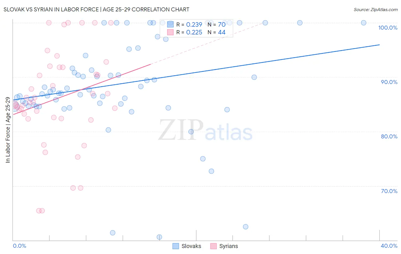 Slovak vs Syrian In Labor Force | Age 25-29