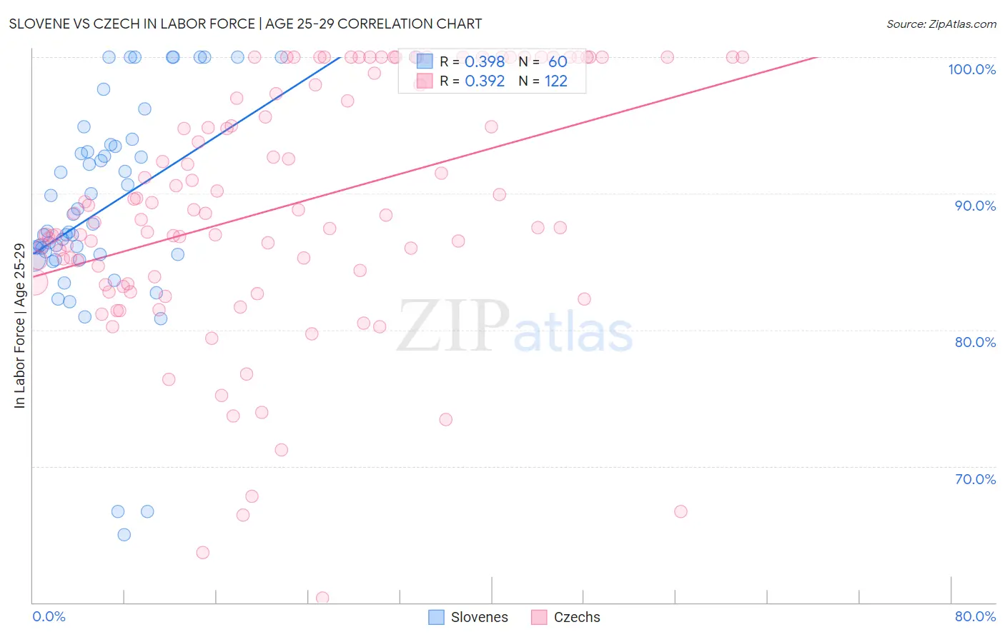 Slovene vs Czech In Labor Force | Age 25-29