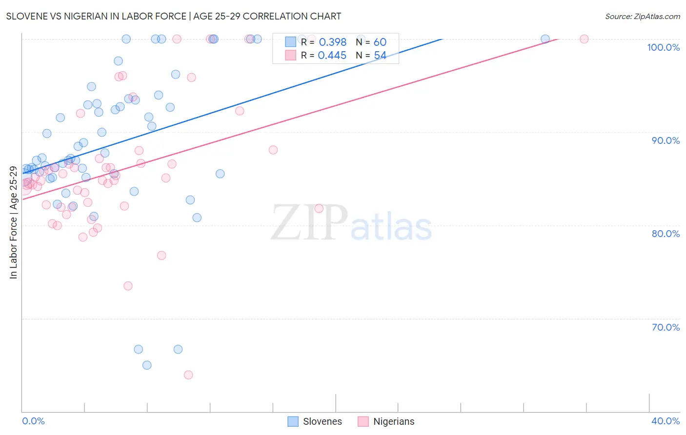 Slovene vs Nigerian In Labor Force | Age 25-29