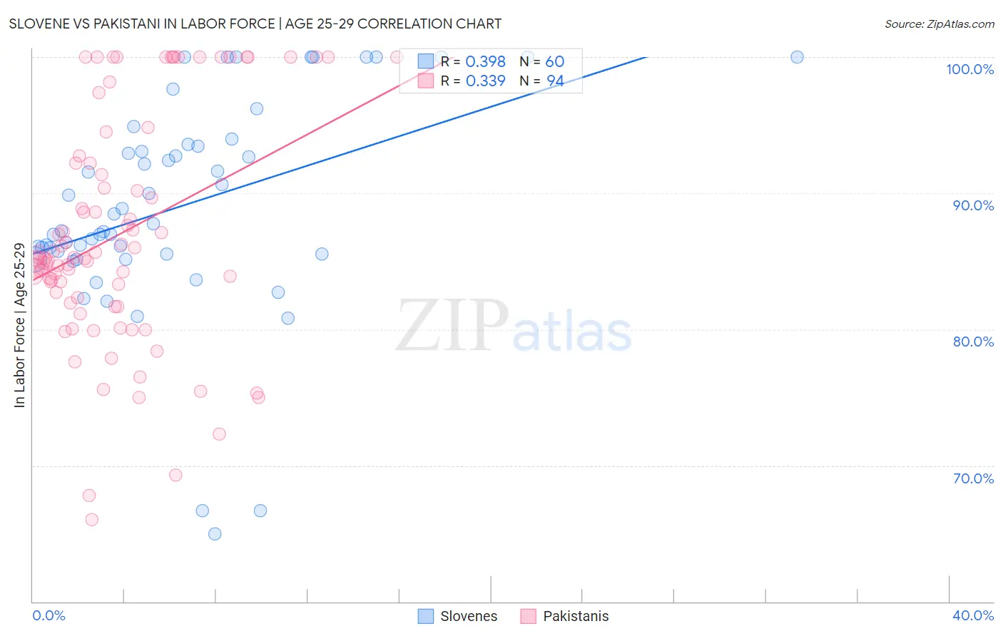 Slovene vs Pakistani In Labor Force | Age 25-29