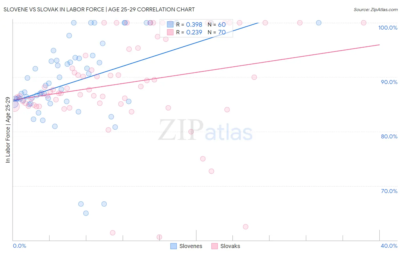 Slovene vs Slovak In Labor Force | Age 25-29