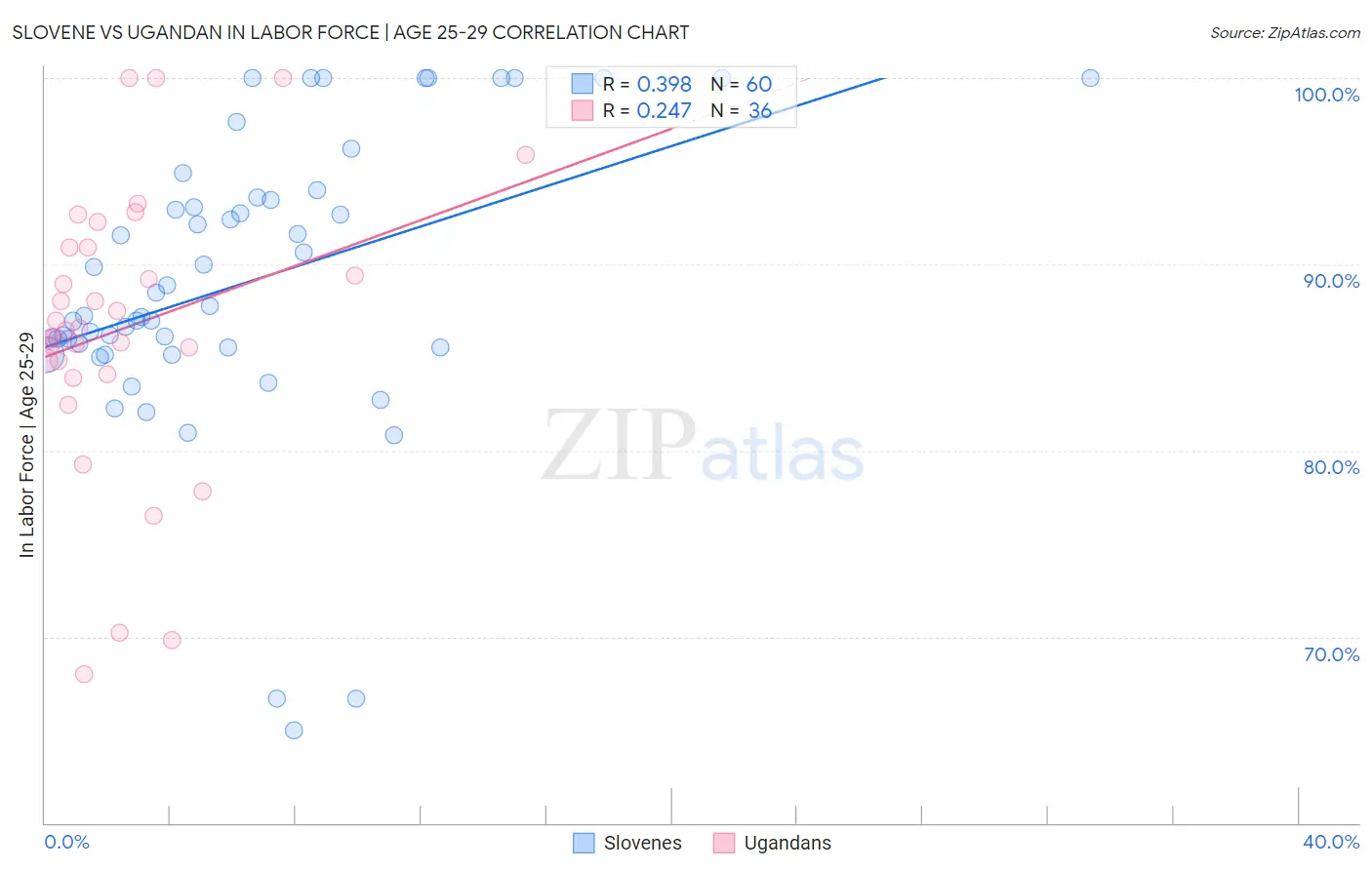 Slovene vs Ugandan In Labor Force | Age 25-29
