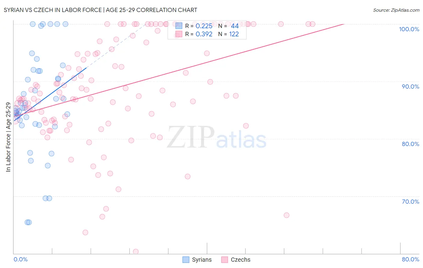 Syrian vs Czech In Labor Force | Age 25-29