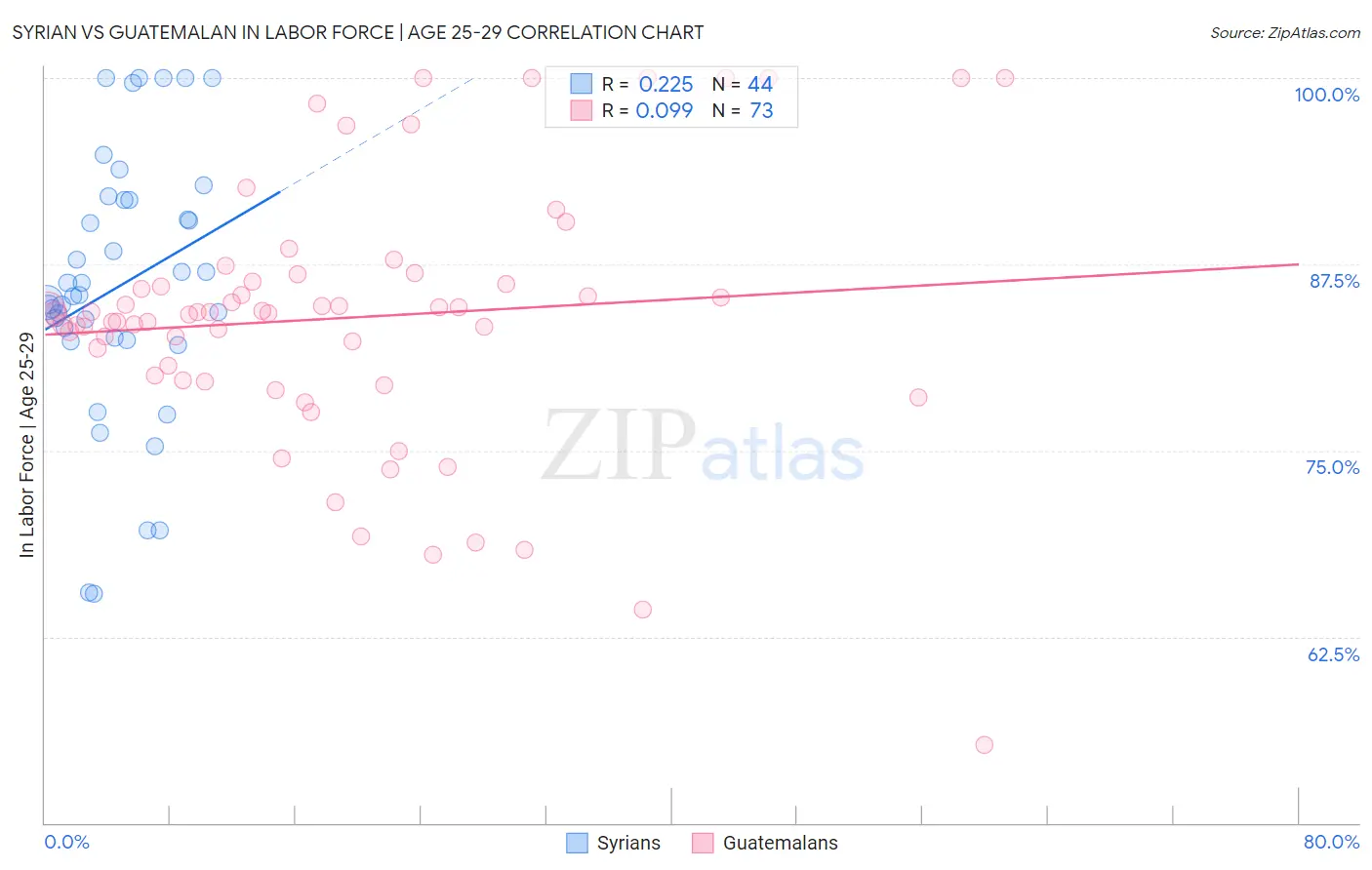 Syrian vs Guatemalan In Labor Force | Age 25-29