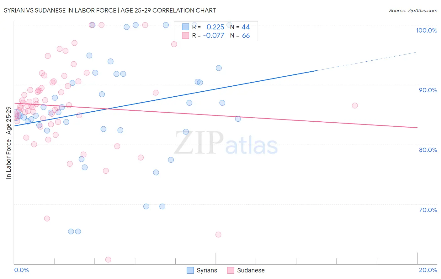 Syrian vs Sudanese In Labor Force | Age 25-29