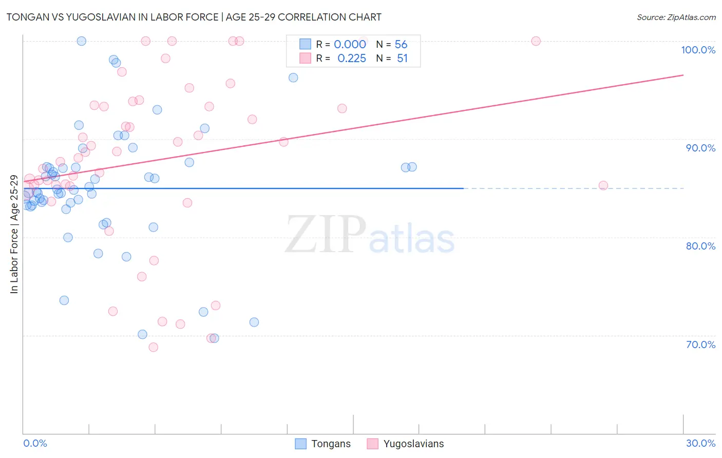 Tongan vs Yugoslavian In Labor Force | Age 25-29