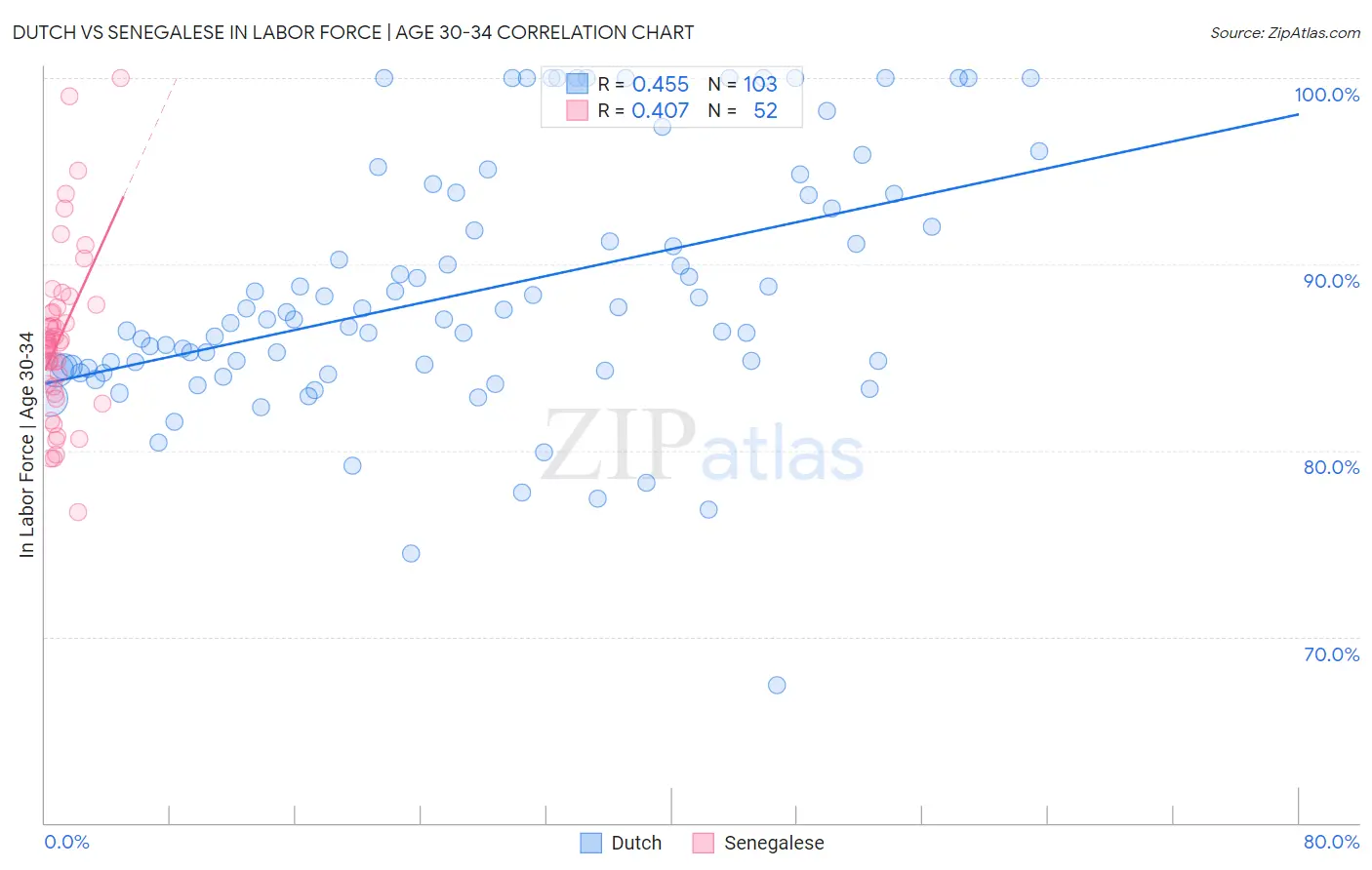 Dutch vs Senegalese In Labor Force | Age 30-34