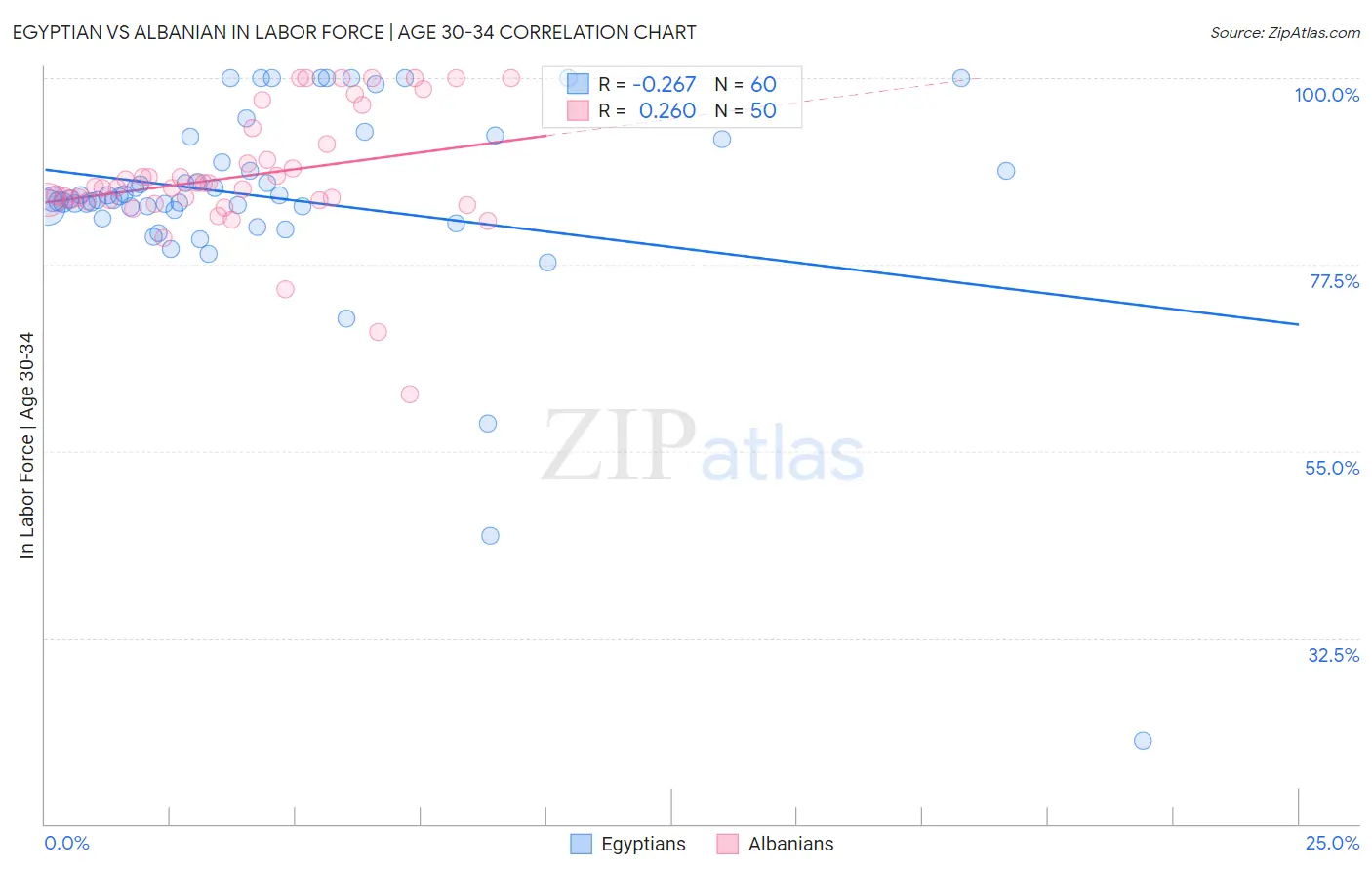 Egyptian vs Albanian In Labor Force | Age 30-34