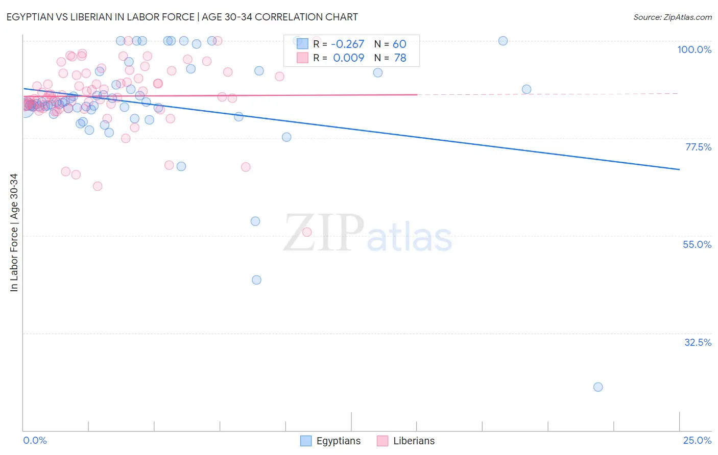 Egyptian vs Liberian In Labor Force | Age 30-34