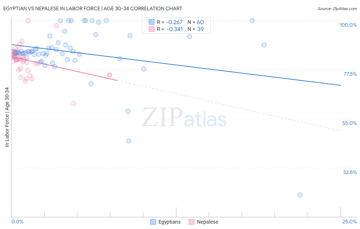 Egyptian vs Nepalese In Labor Force | Age 30-34