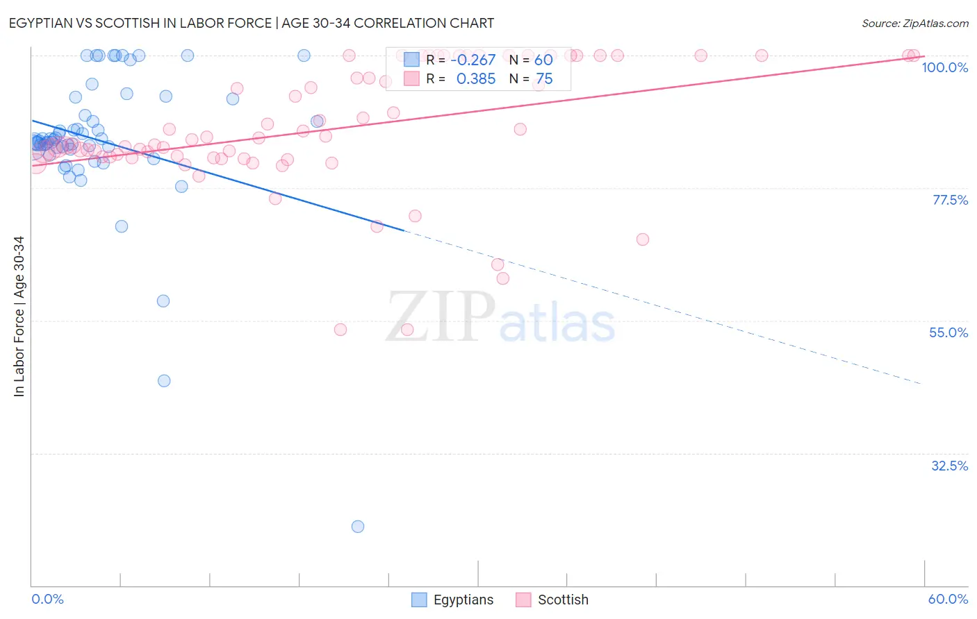 Egyptian vs Scottish In Labor Force | Age 30-34