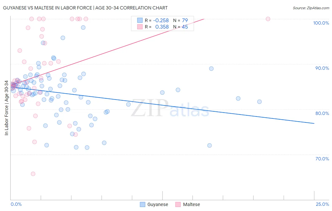 Guyanese vs Maltese In Labor Force | Age 30-34