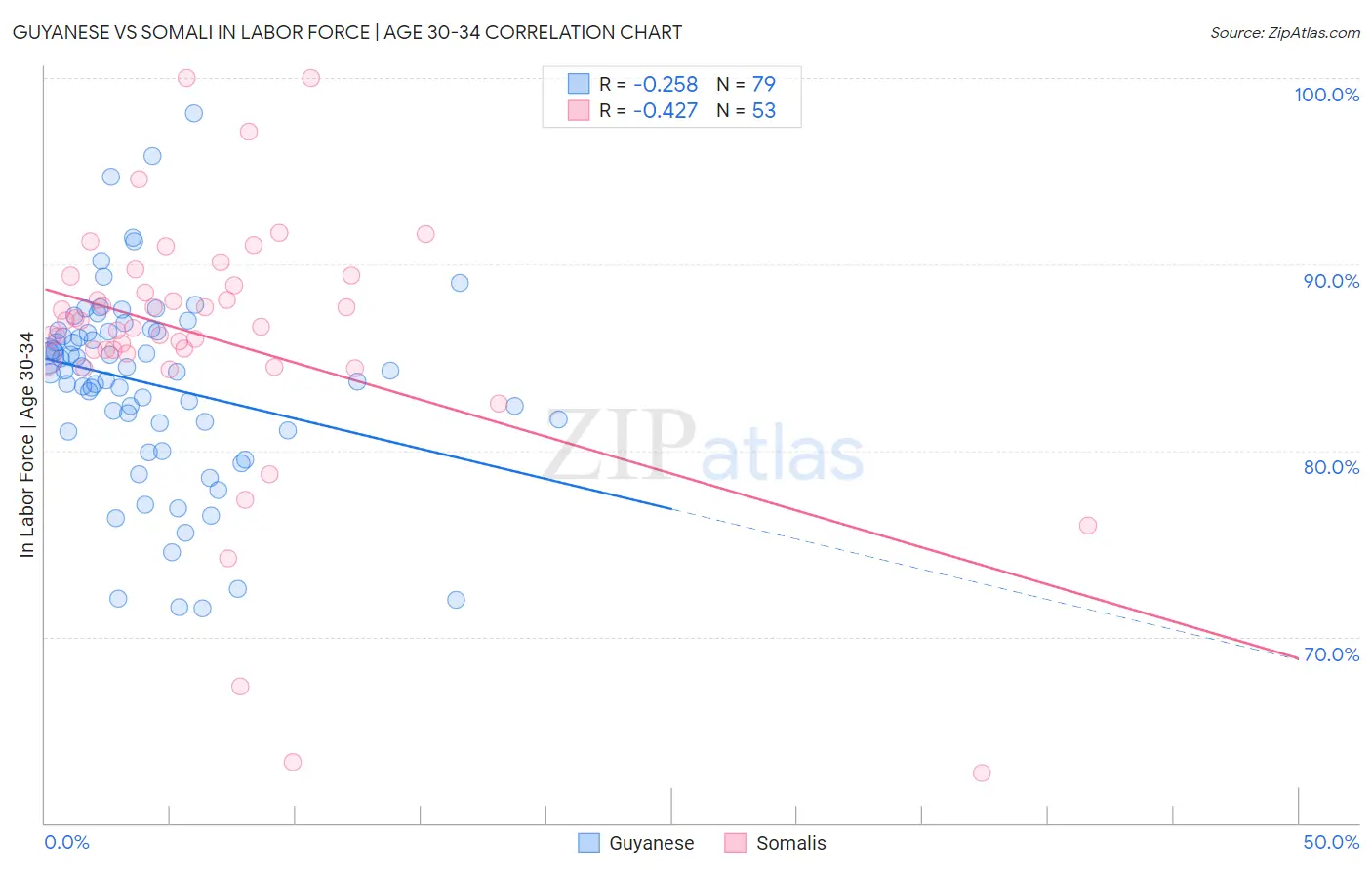Guyanese vs Somali In Labor Force | Age 30-34