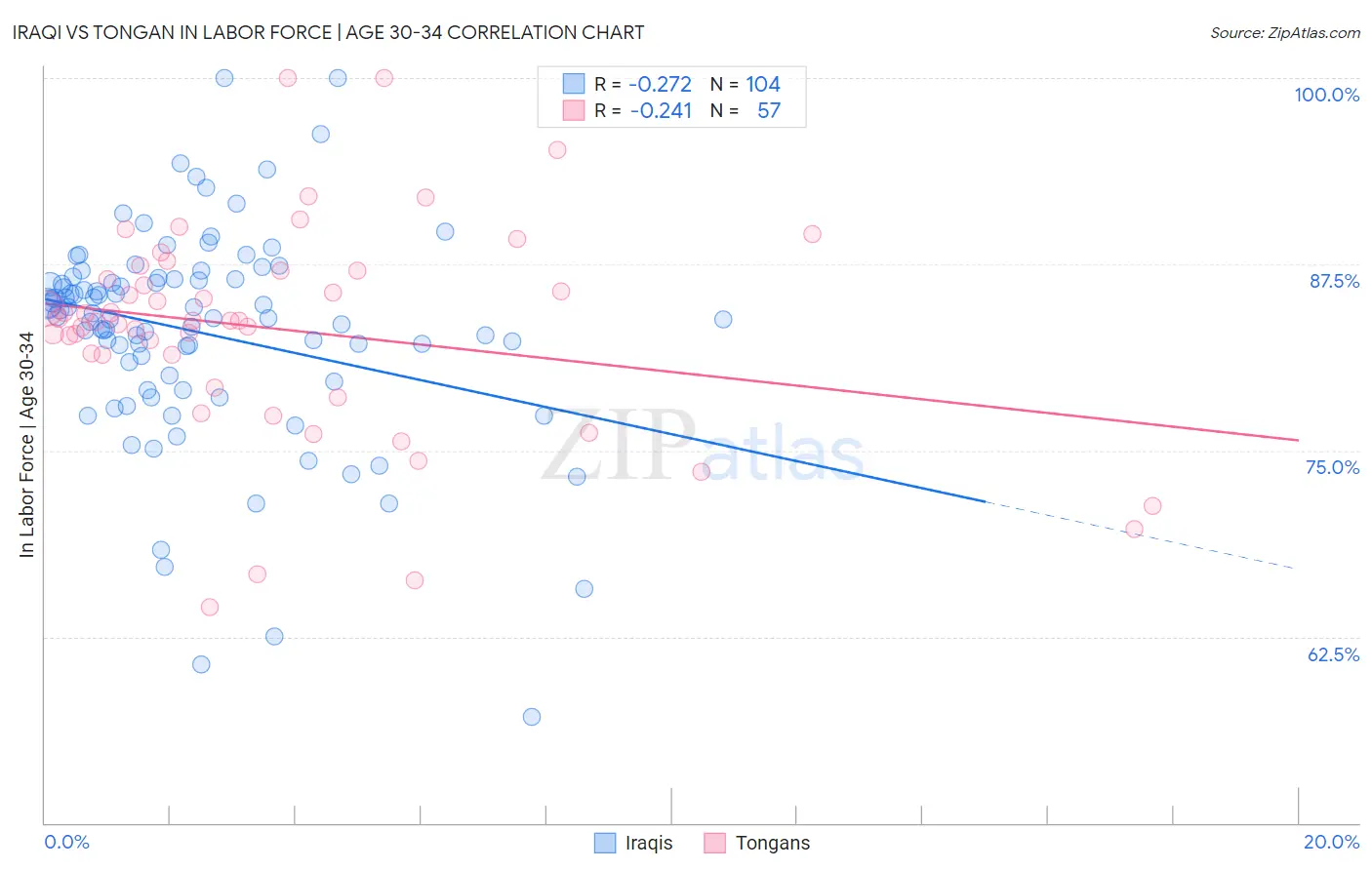 Iraqi vs Tongan In Labor Force | Age 30-34