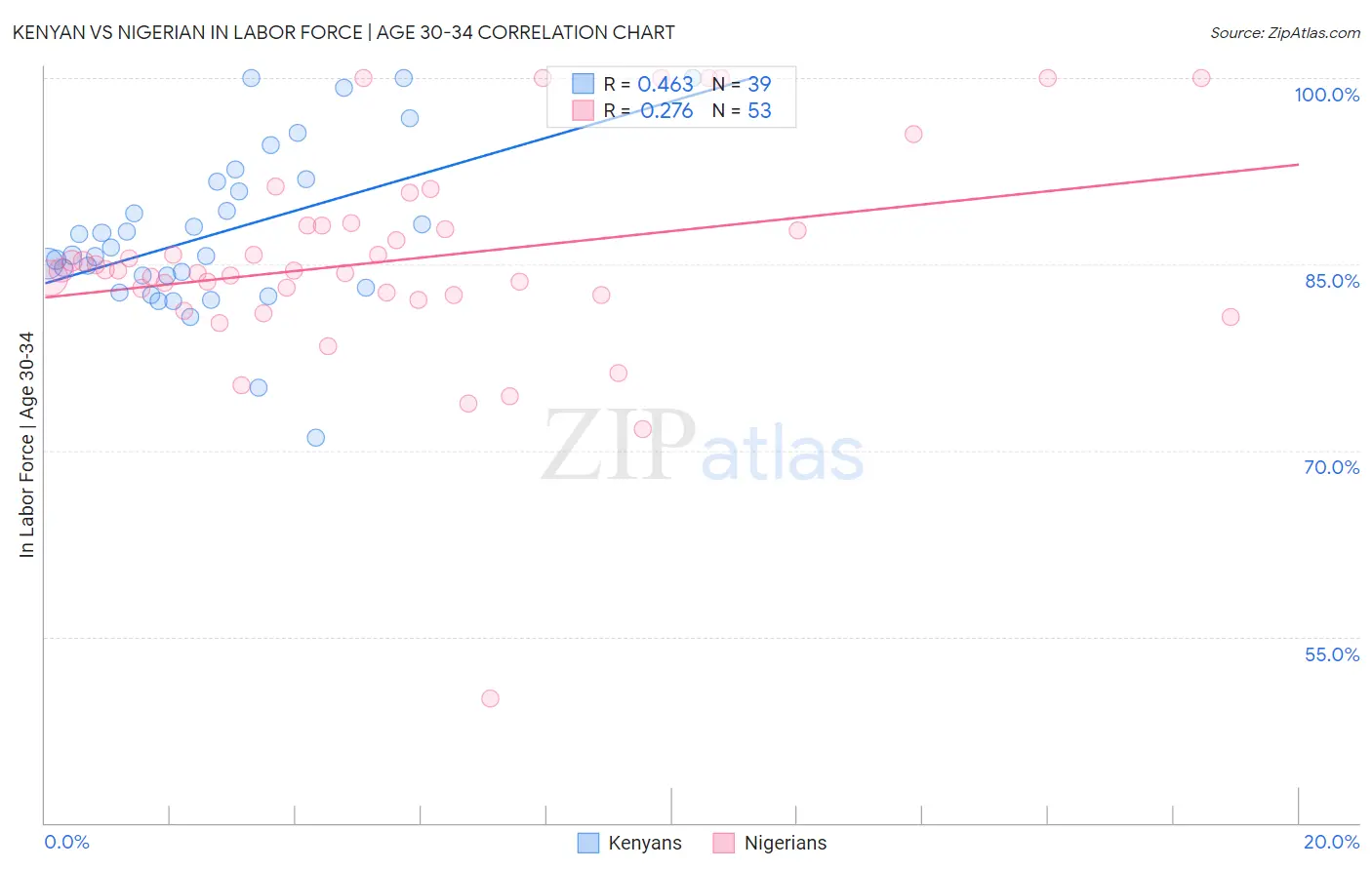 Kenyan vs Nigerian In Labor Force | Age 30-34