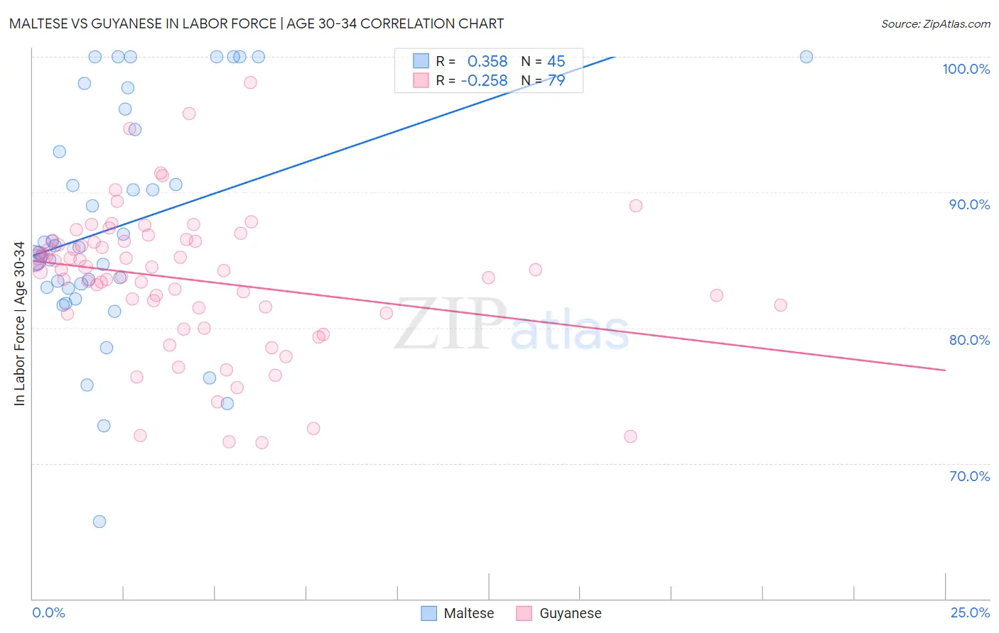 Maltese vs Guyanese In Labor Force | Age 30-34