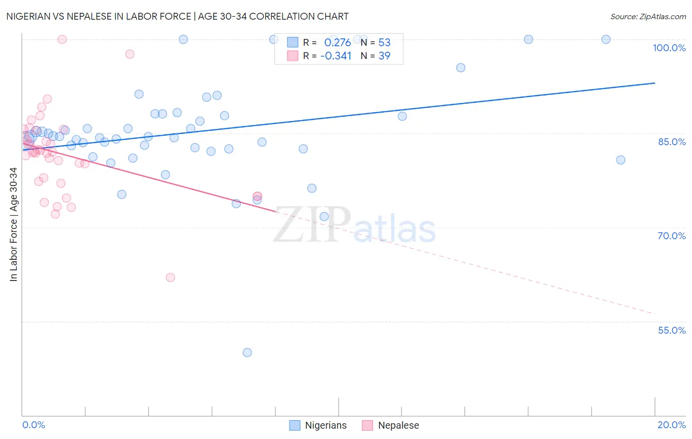 Nigerian vs Nepalese In Labor Force | Age 30-34