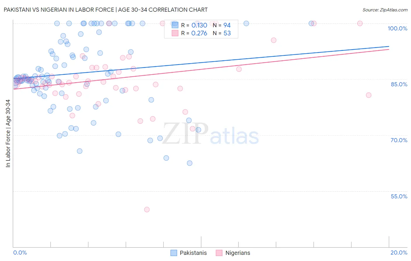 Pakistani vs Nigerian In Labor Force | Age 30-34