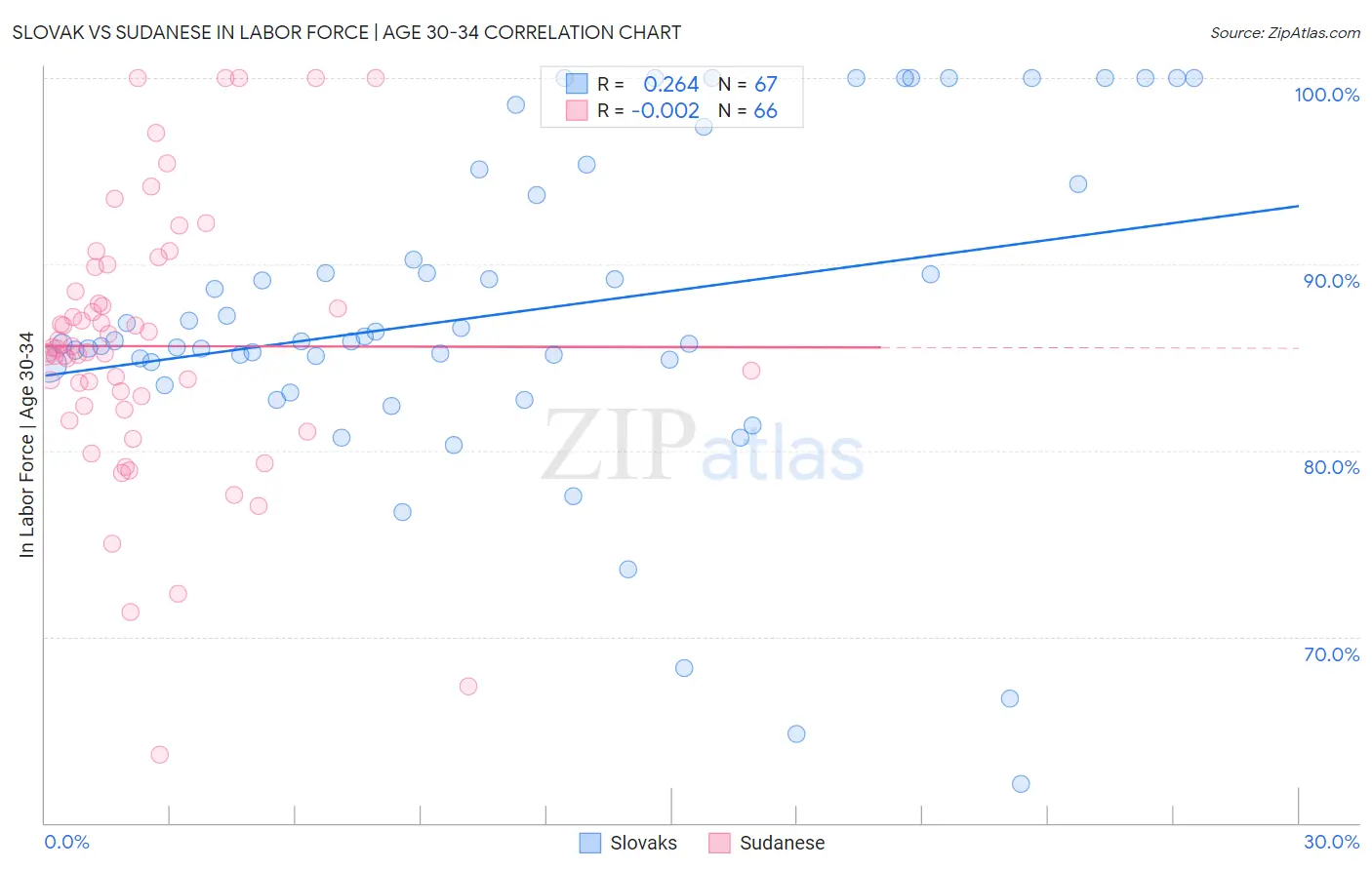 Slovak vs Sudanese In Labor Force | Age 30-34