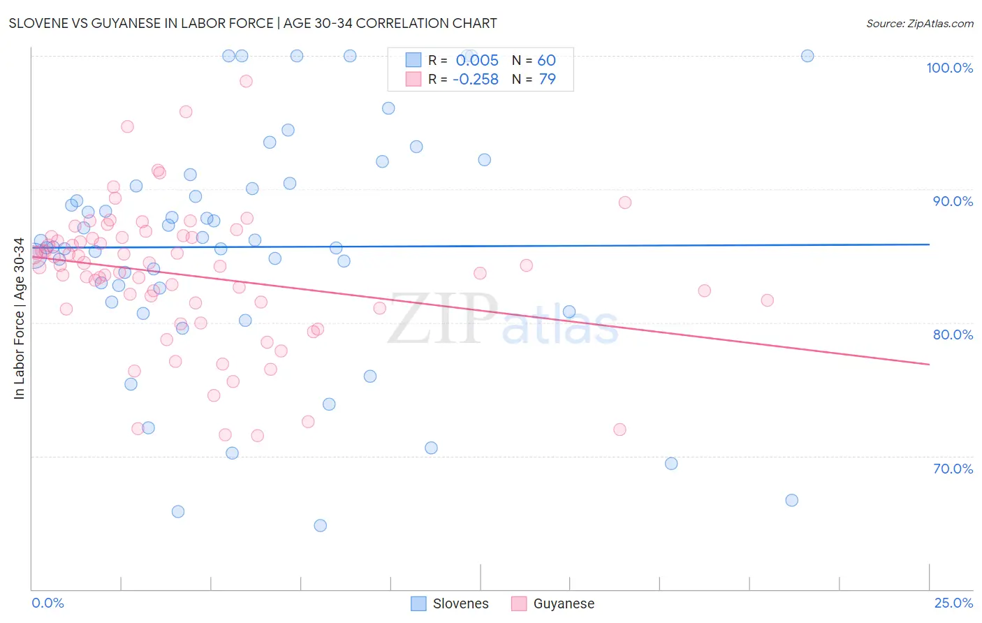Slovene vs Guyanese In Labor Force | Age 30-34