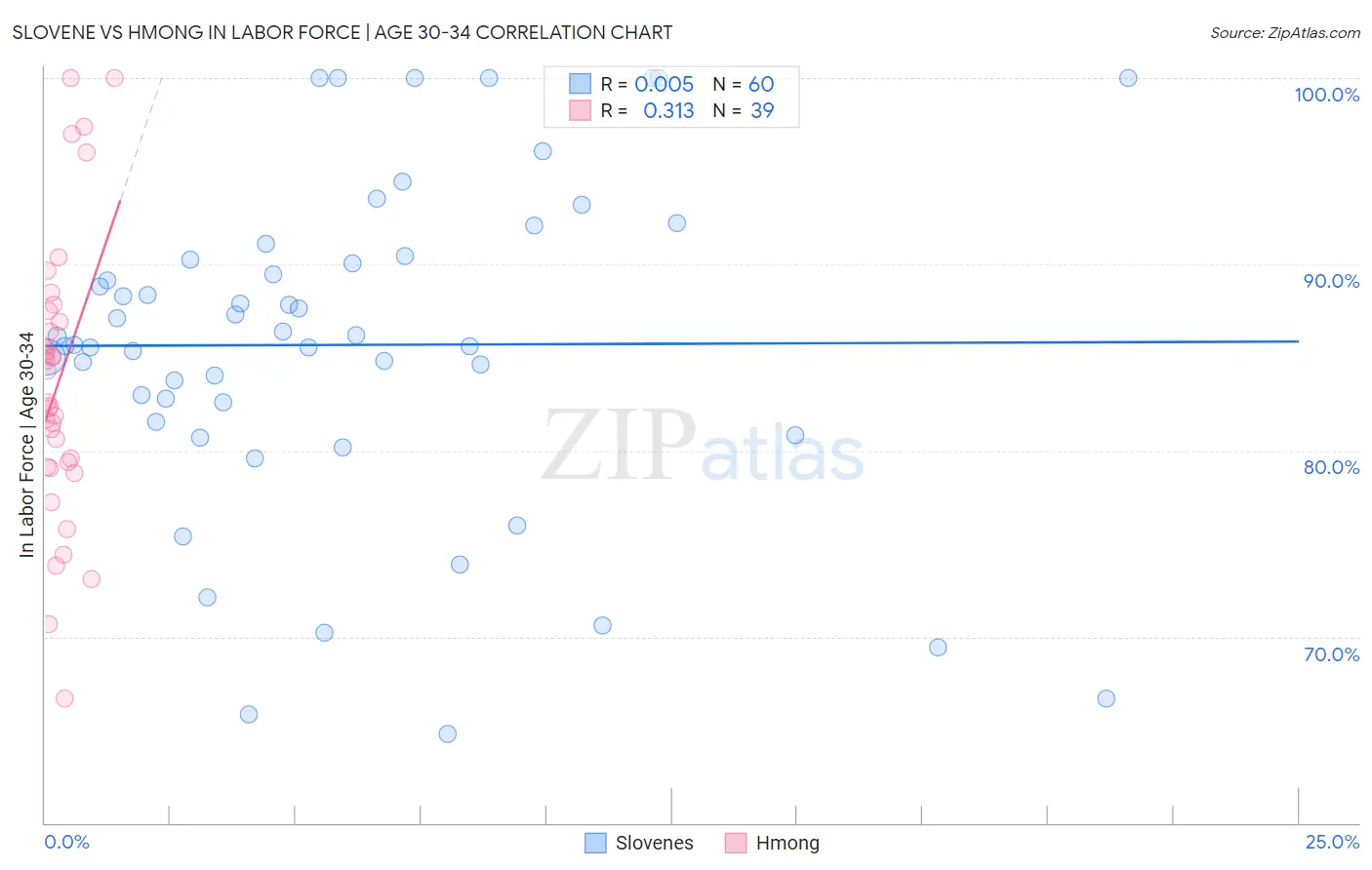 Slovene vs Hmong In Labor Force | Age 30-34
