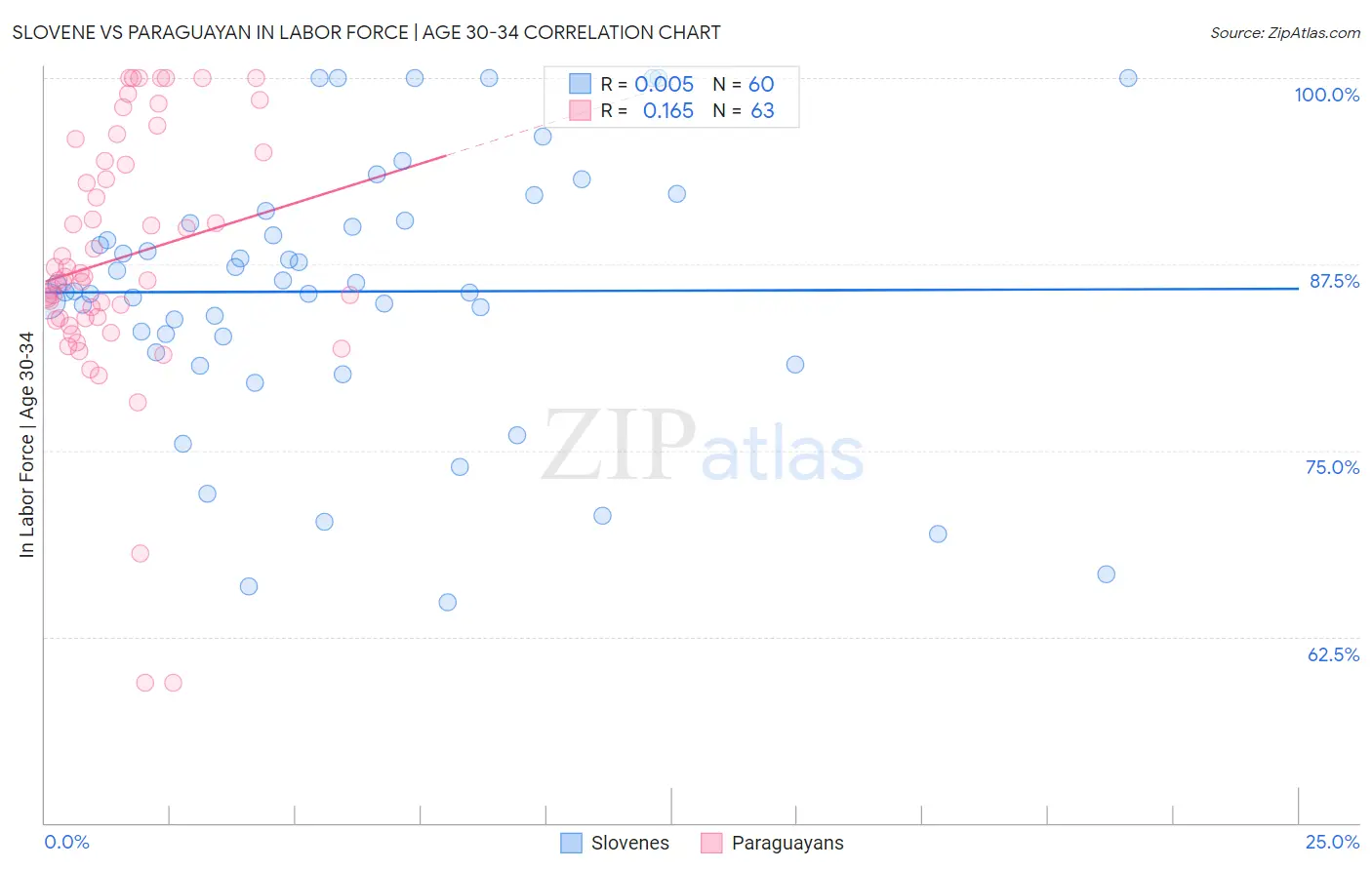 Slovene vs Paraguayan In Labor Force | Age 30-34