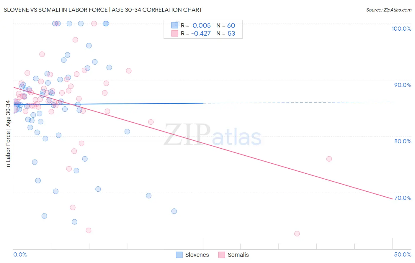 Slovene vs Somali In Labor Force | Age 30-34